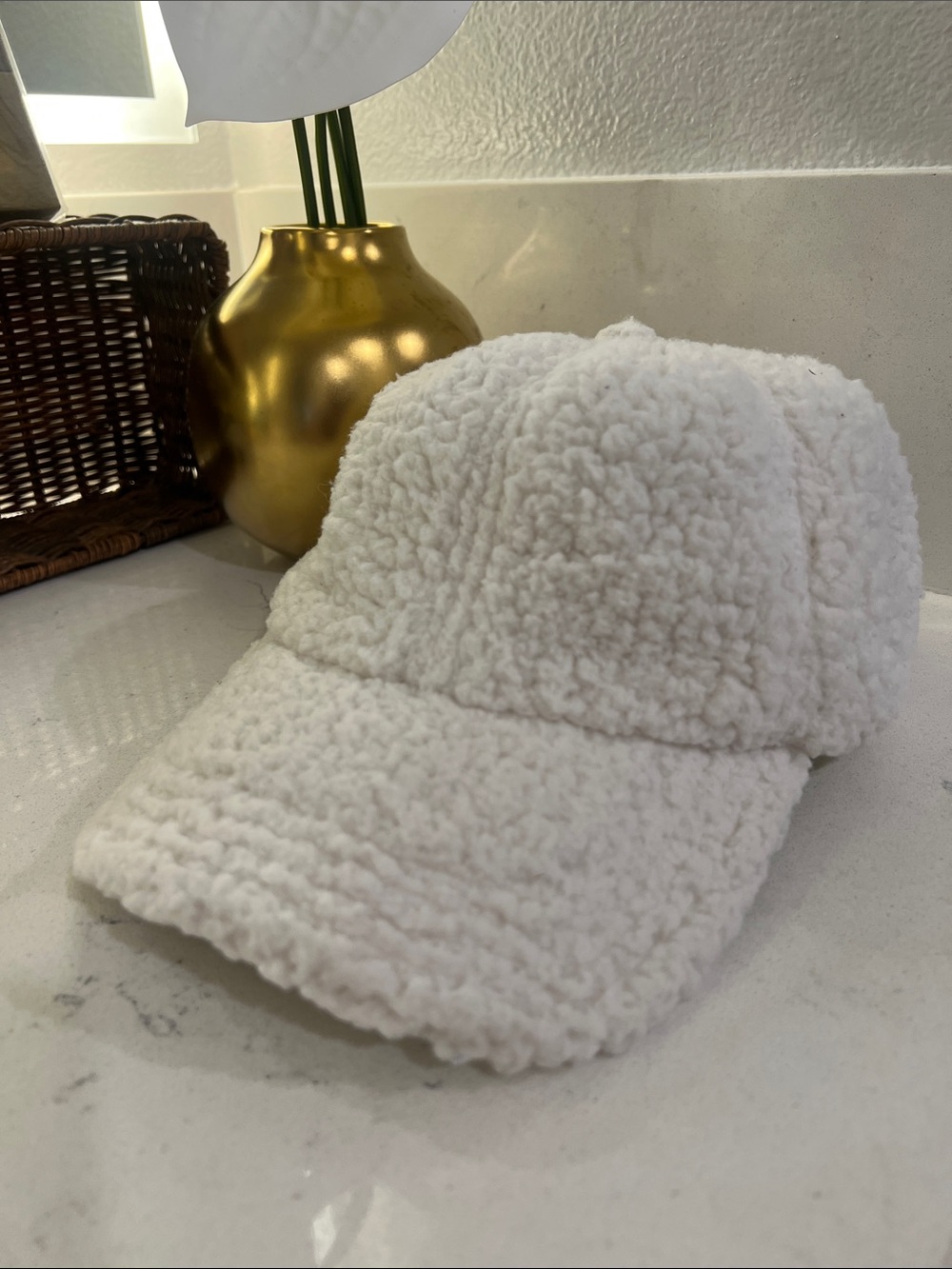 Offline Sherpa Baseball Cap in Light Green Trim